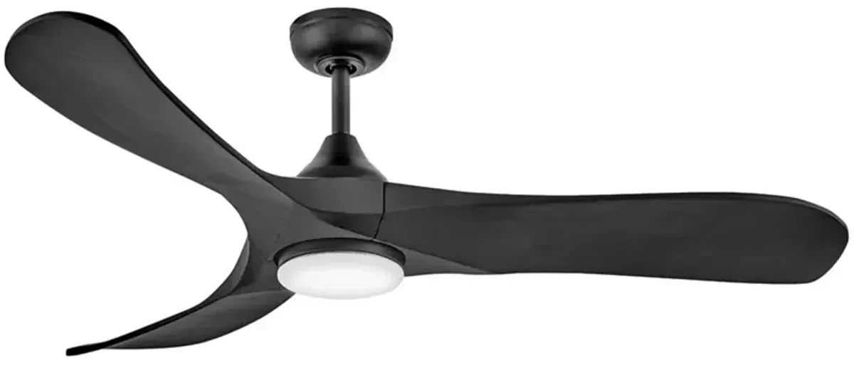 Hinkley Fan Swell Illuminated 56" LED Smart Fan Matte Black