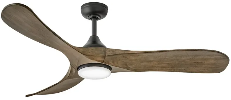 56" Hinkley Swell Illuminated Black LED Smart Ceiling Fan