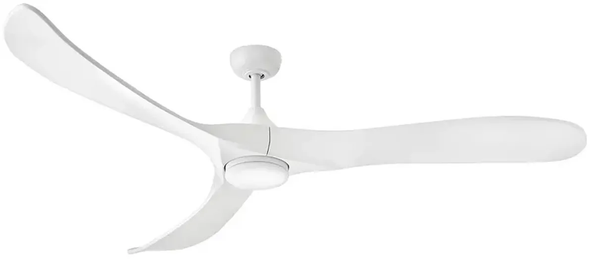 Hinkley Fan Swell Illuminated 72" LED Smart Fan Matte White