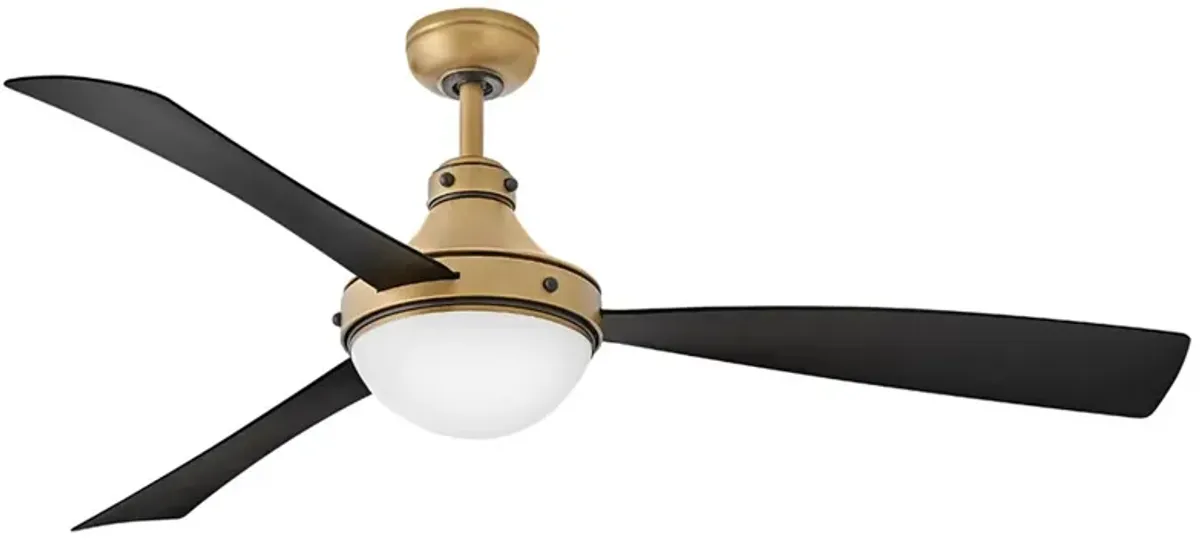 Hinkley Fan Oliver 62" LED Smart Fan Heritage Brass