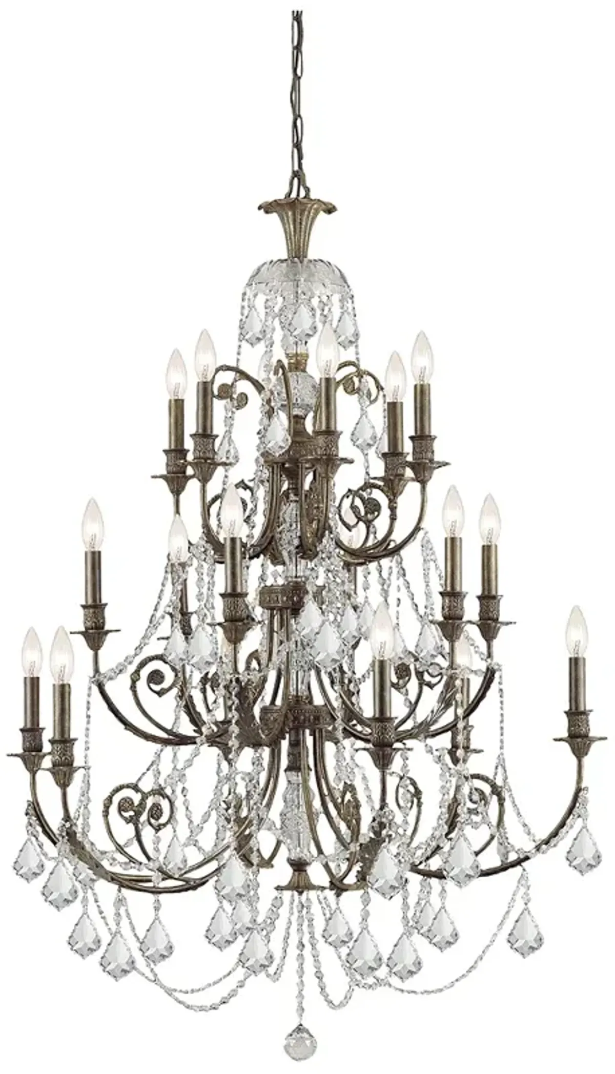 Regis 18 Light English Bronze Chandelier