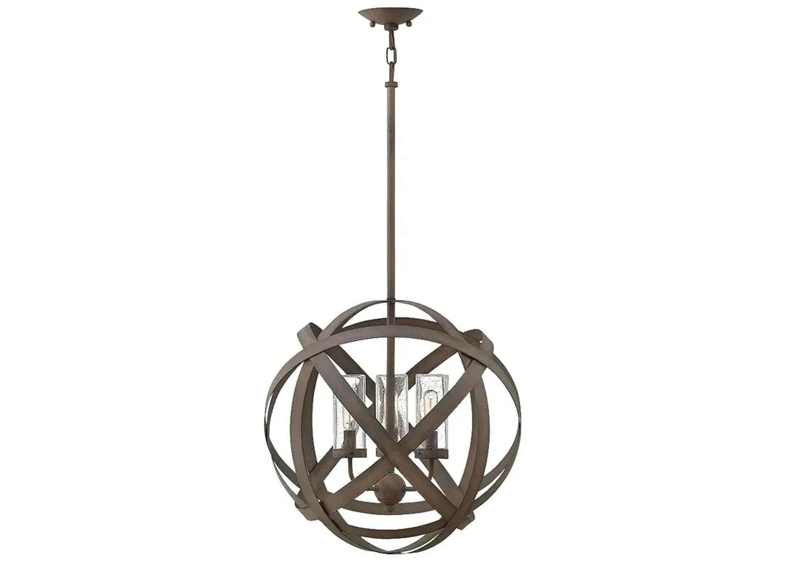 Carson 18 3/4" High Vintage Iron 4W Outdoor Hanging Light