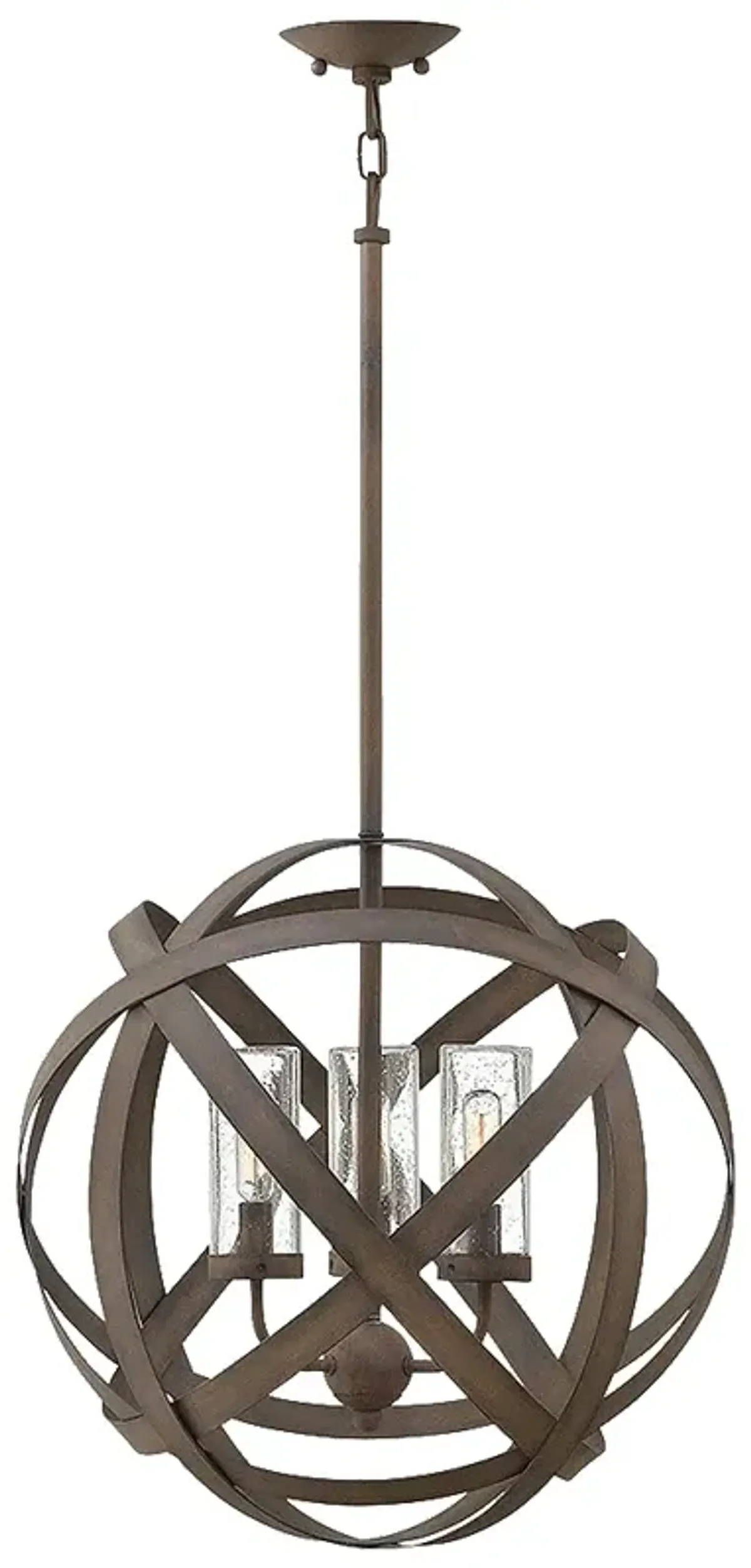 Carson 18 3/4" High Vintage Iron 4W Outdoor Hanging Light