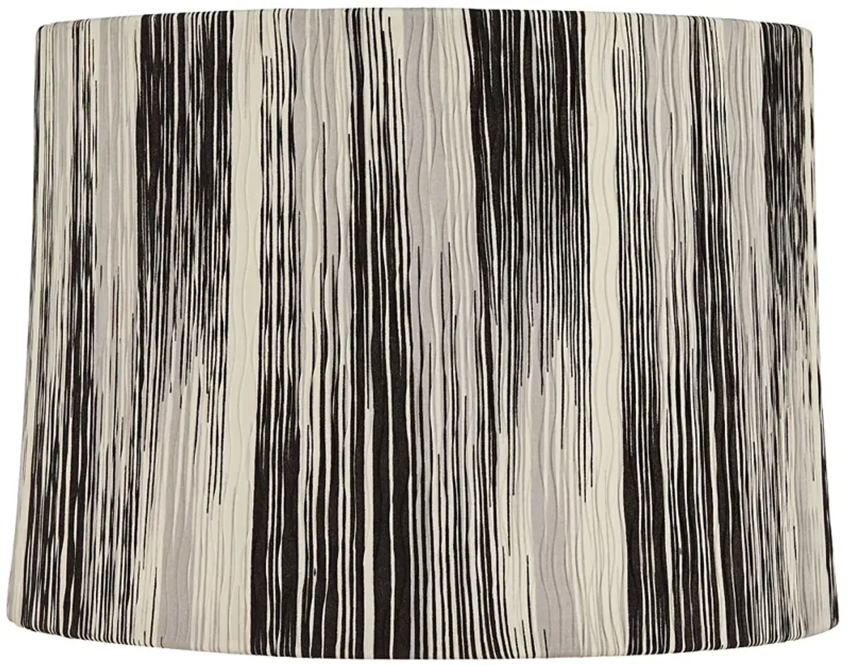 Springcrest Black Monochrome Drum Lamp Shade 13x14x10 (Spider)