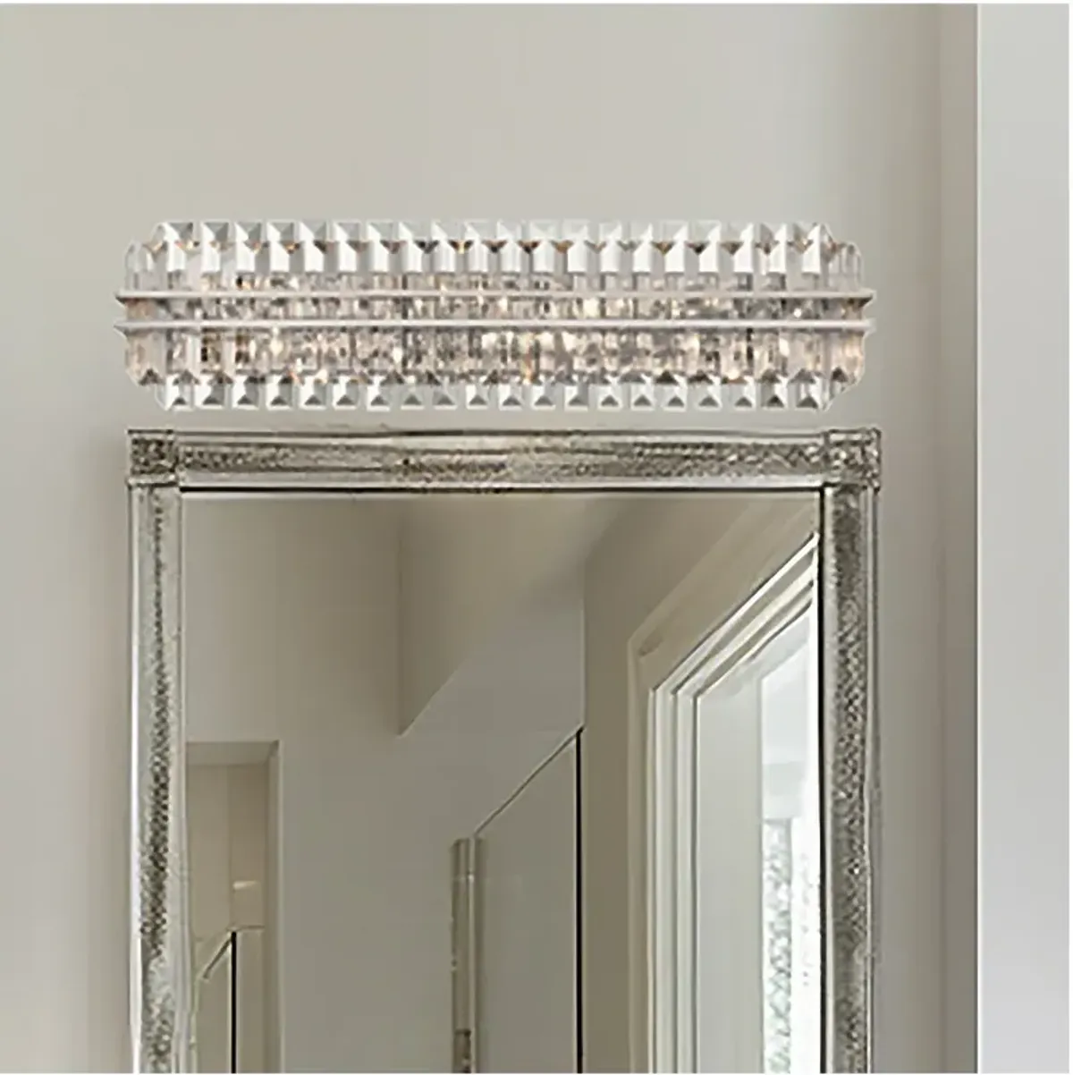 Crystorama Hayes 31 1/2" Wide Polished Nickel 6-Light Bath Light