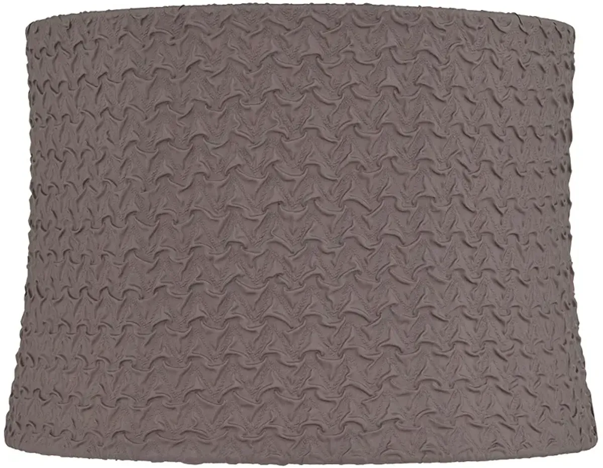 Sierra Gray Softback Drum Lamp Shade 13x14x10 (Washer)