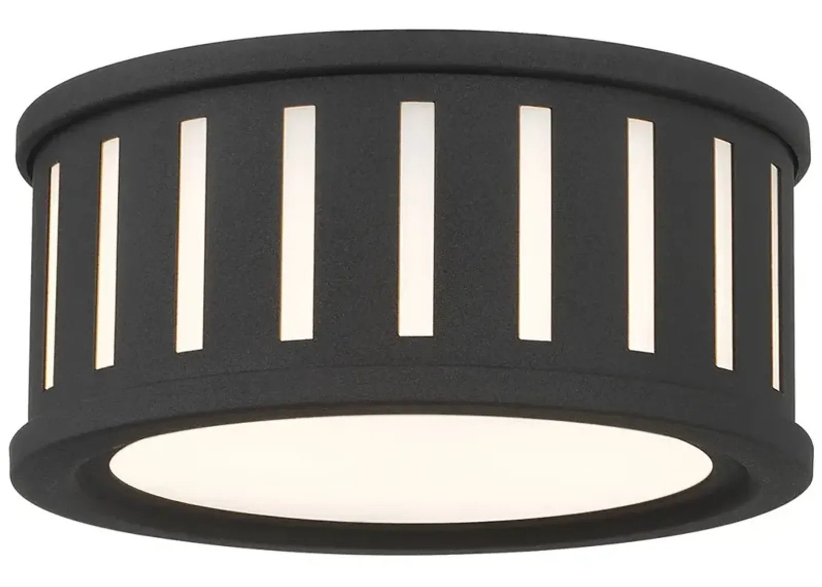 Kendal 2 light back forged flush mount