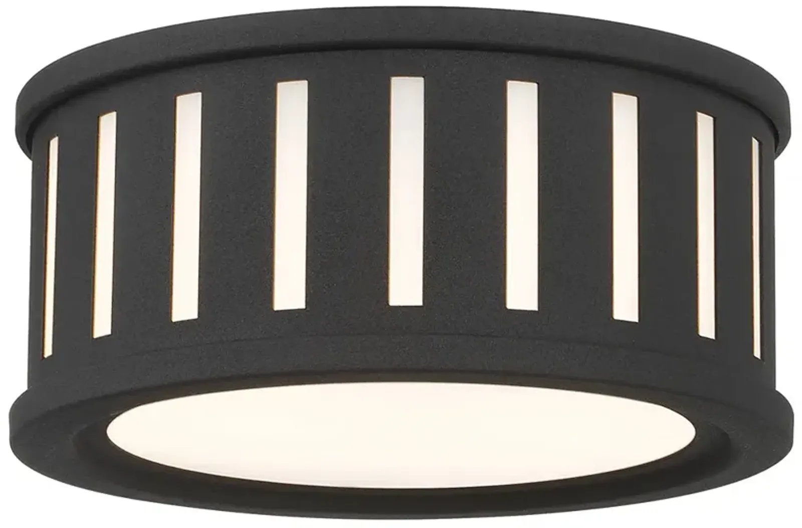 Kendal 2 light back forged flush mount