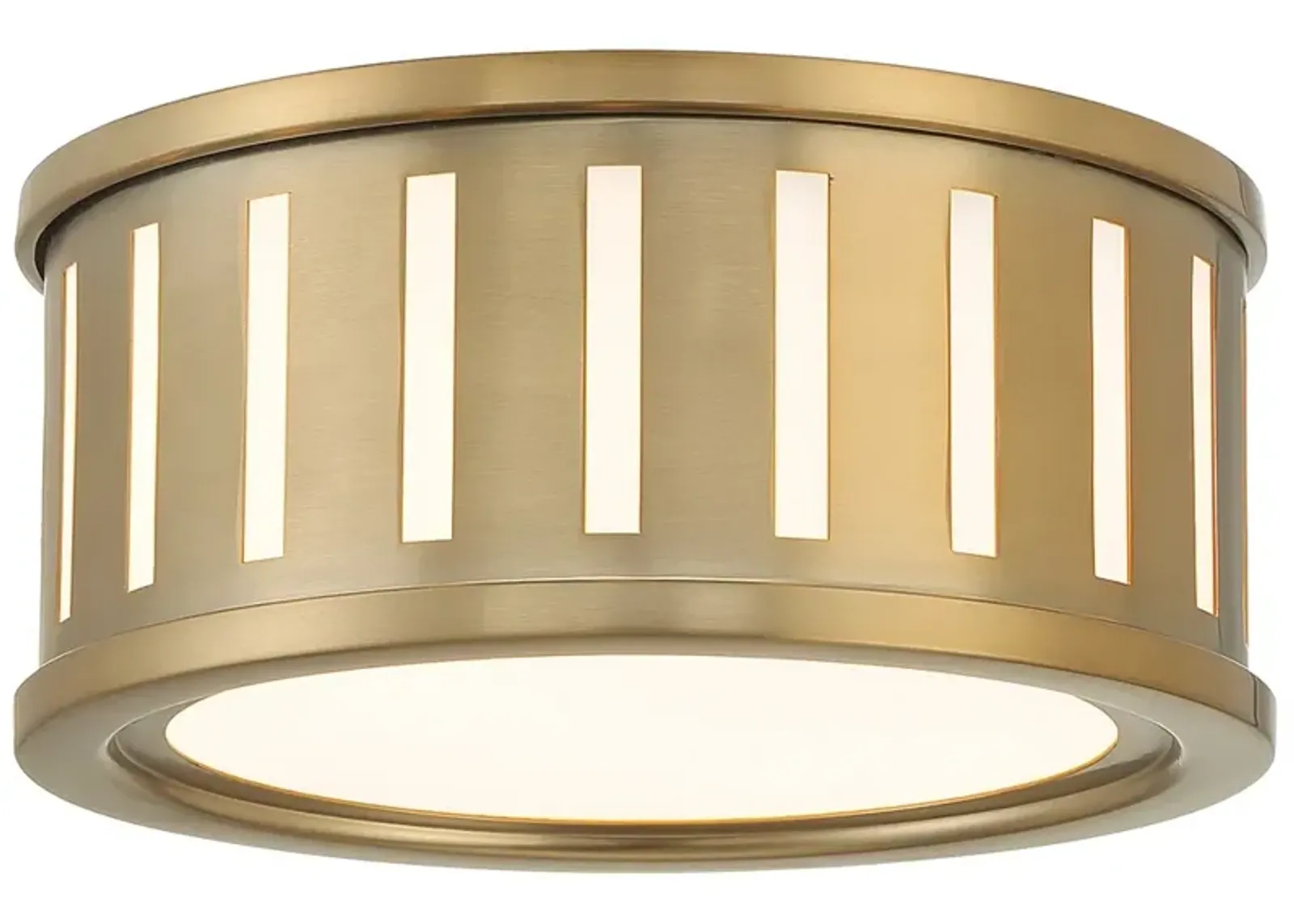 Kendal 2 light vibrant gold flush mount