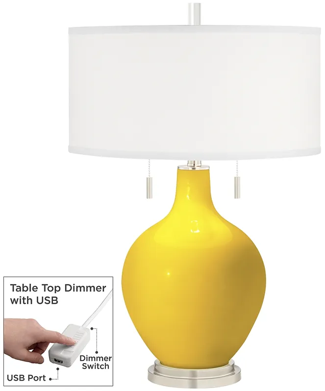 Citrus Toby Table Lamp with Dimmer