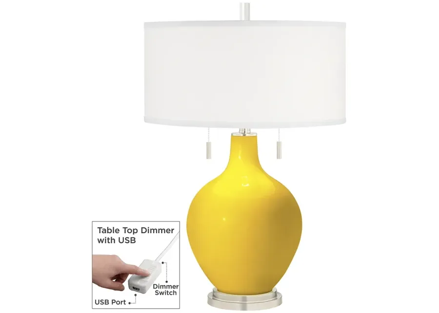 Citrus Toby Table Lamp with Dimmer