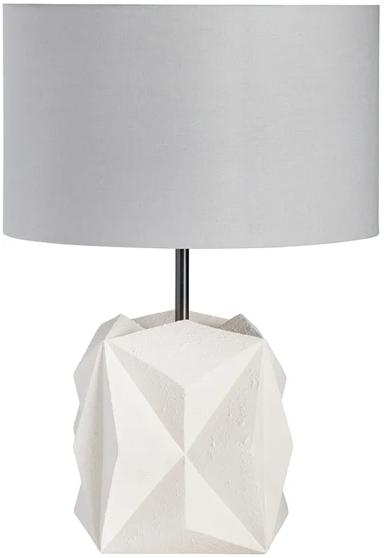 Crestview Collection Ryker Faceted Cast Resin Table Lamp
