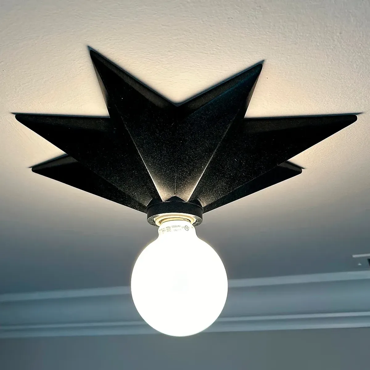 Crystorama Astro 12" High Black Wall Sconce
