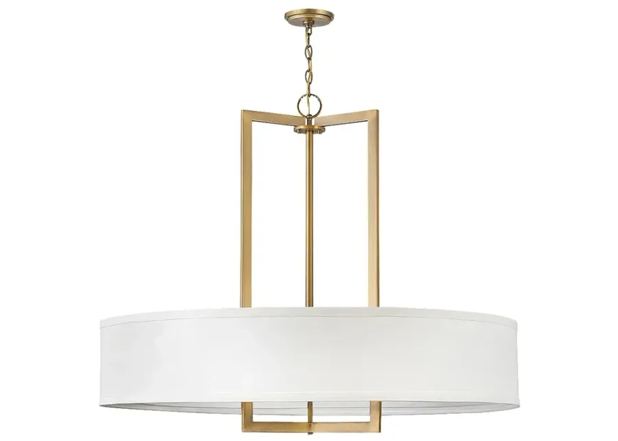 Hinkley Hampton 40"W Brushed Bronze 9-Light Drum Chandelier