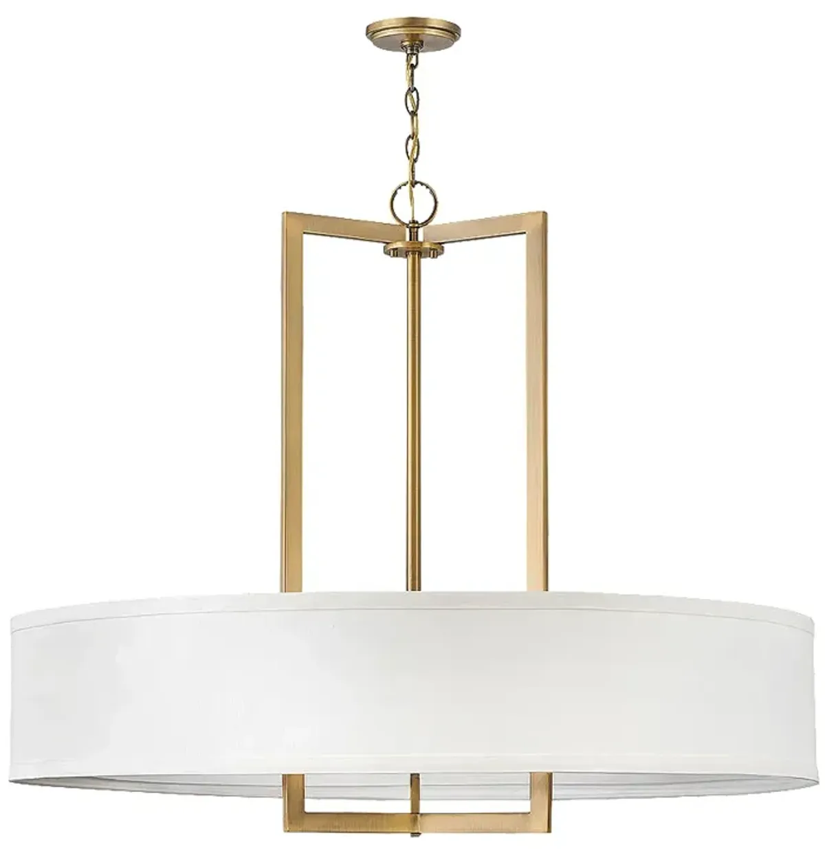 Hinkley Hampton 40"W Brushed Bronze 9-Light Drum Chandelier