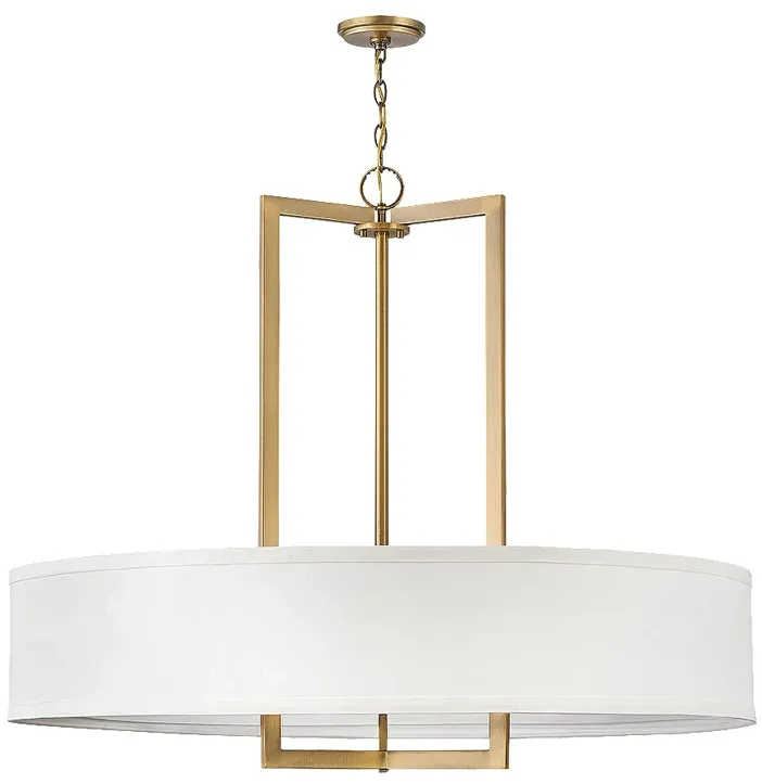 Hinkley Hampton 40"W Brushed Bronze 9-Light Drum Chandelier