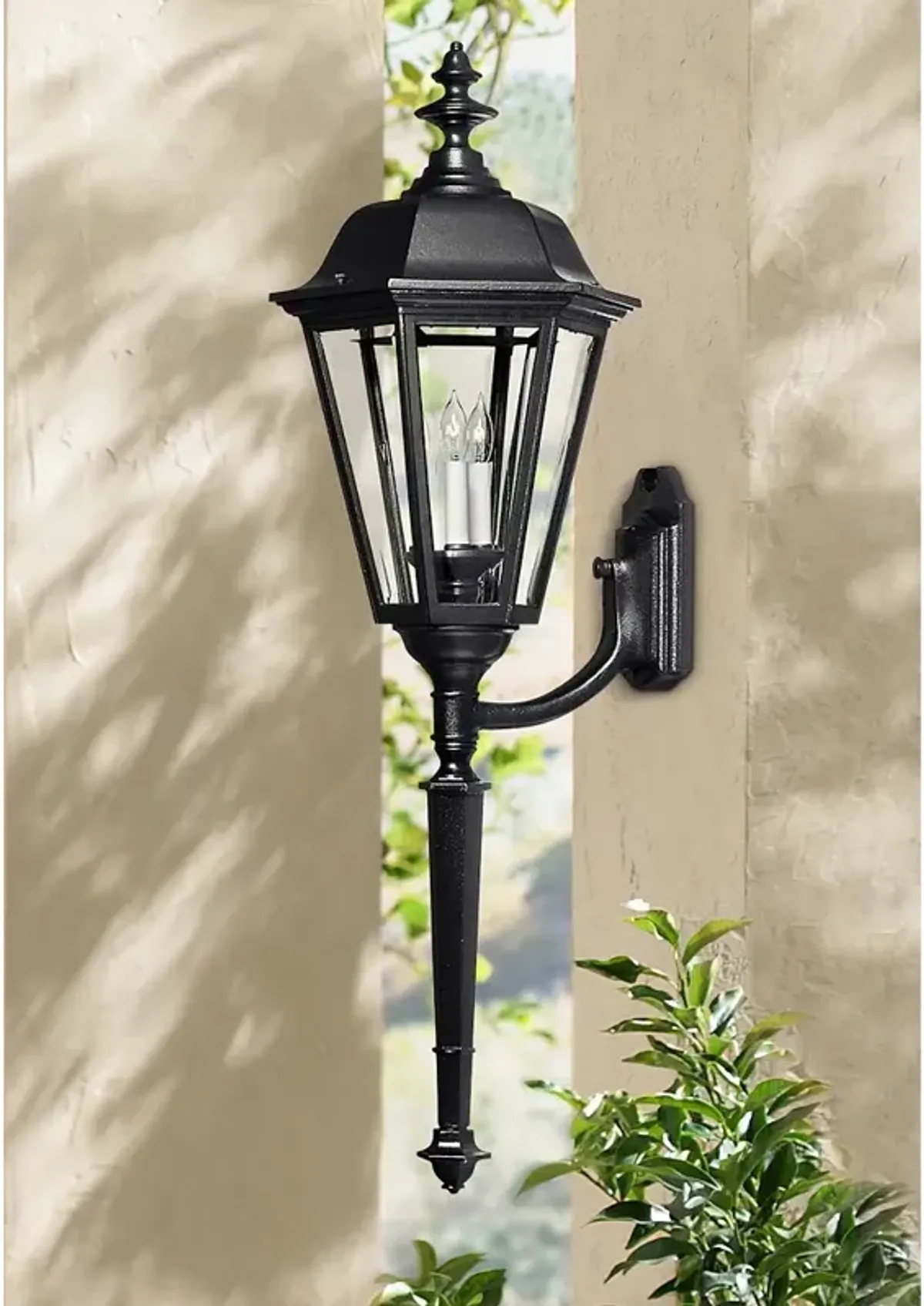 Hinkley Manor House 41" High Black Outdoor Wall Light