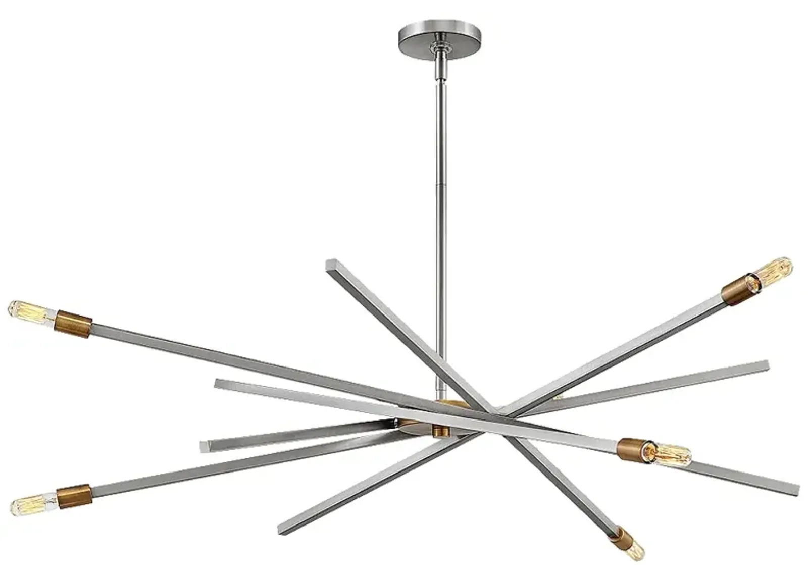 Hinkley Archer 42.5" 6-Light Satin Black Modern Sputnik Chandelier