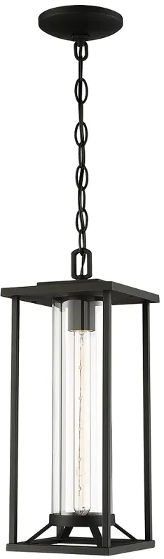 The Great Outdoors  Trescott 1-Light Sand Coal Outdoor Chain Hung Lantern