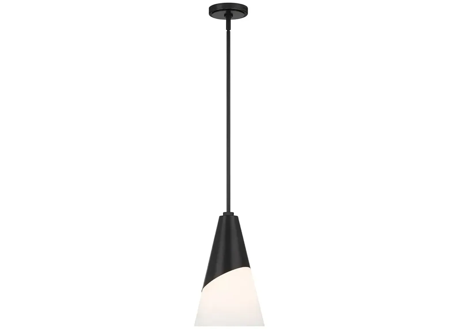 Brian Patrick Flynn Tori 1 Light Matte Black Pendant