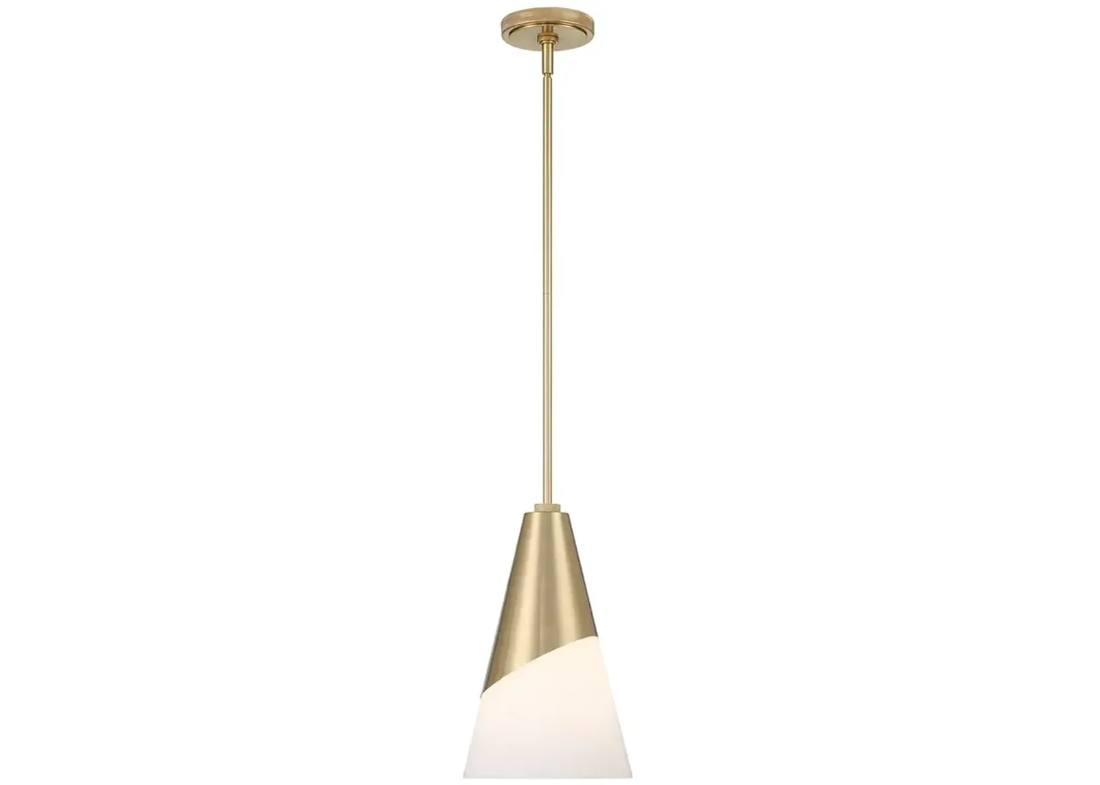 Brian Patrick Flynn Tori 1 Light Vibrant Gold Pendant