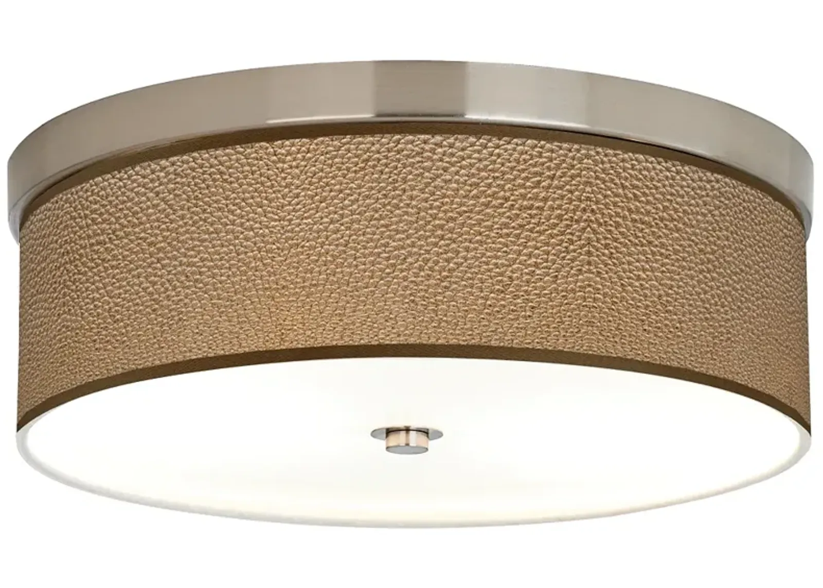 Simulated Leatherette Giclee Energy Efficient Ceiling Light