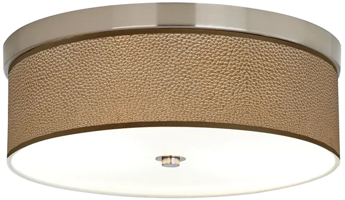 Simulated Leatherette Giclee Energy Efficient Ceiling Light