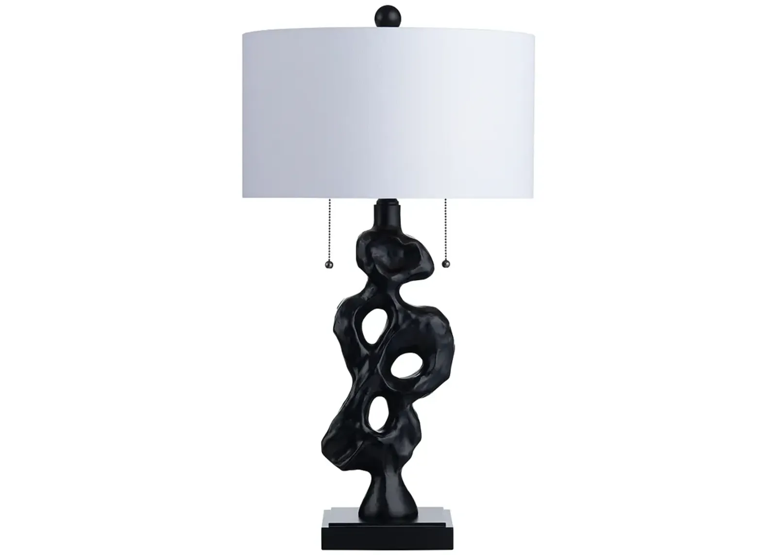 Crestview Collection Pryor Sculpture Twin Pulls Resin Table Lamp