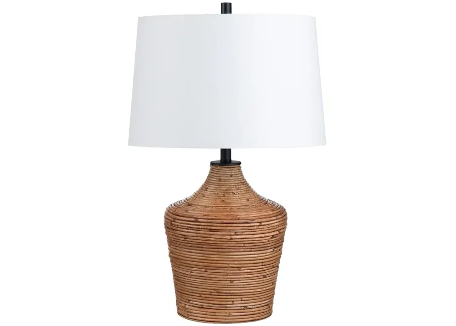 Crestview Collection Crosby Rattan Jug Table Lamp