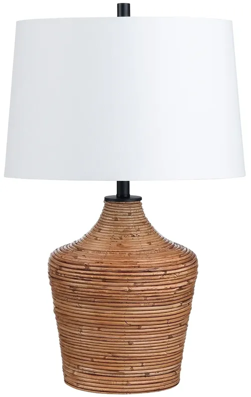 Crestview Collection Crosby Rattan Jug Table Lamp