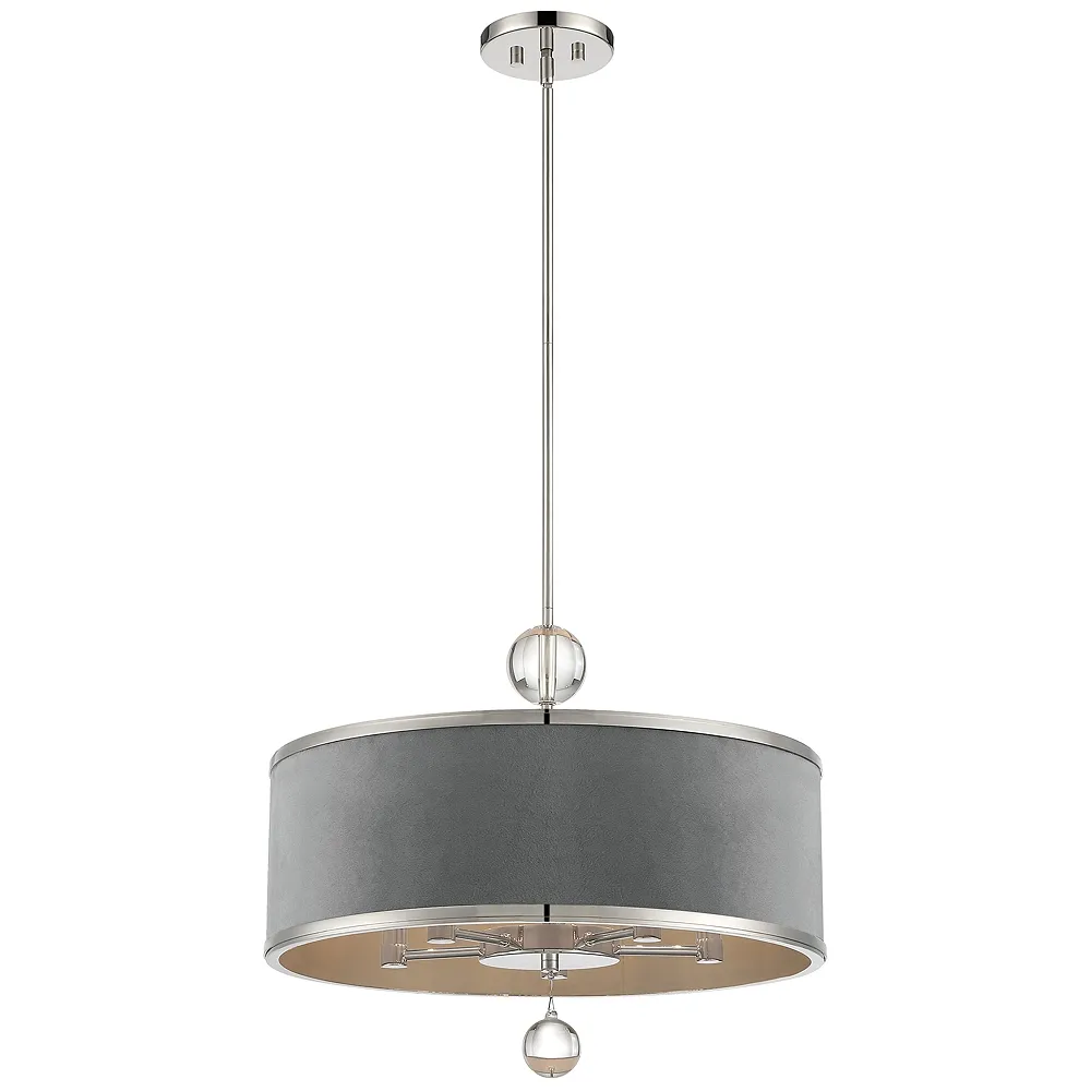 Luxor 20" Wide Nickel Chandelier by Metropolitan