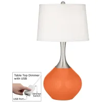 Nectarine Spencer Table Lamp with Dimmer