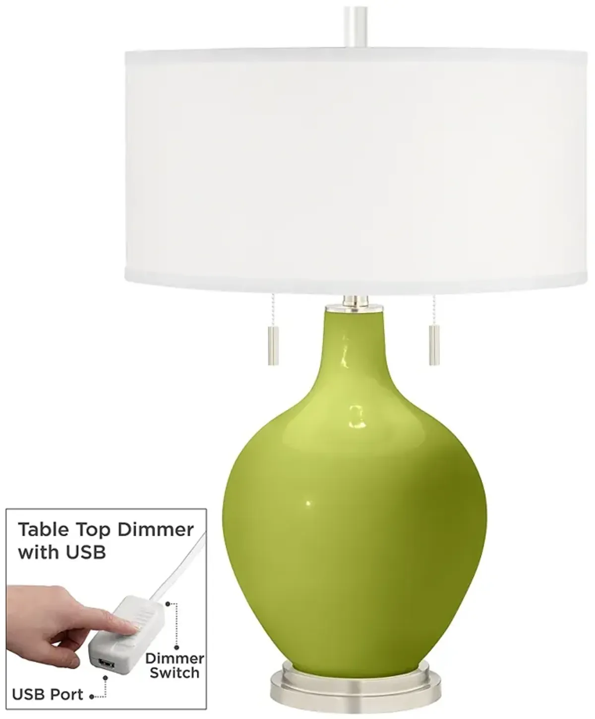 Parakeet Toby Table Lamp with Dimmer