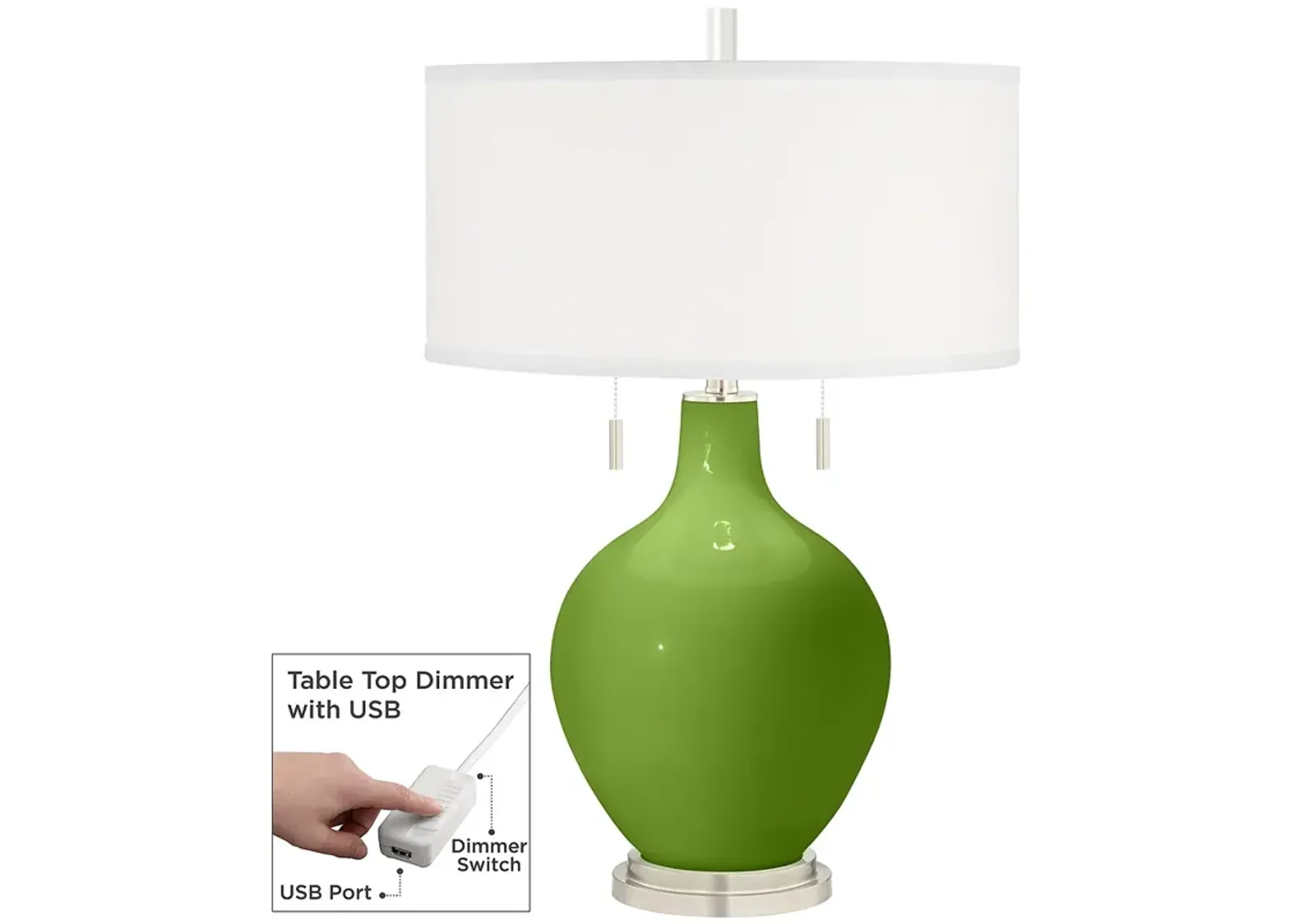 Gecko Toby Table Lamp with Dimmer