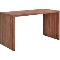 Abby 55" Wide American Walnut Wood Rectangular Desk