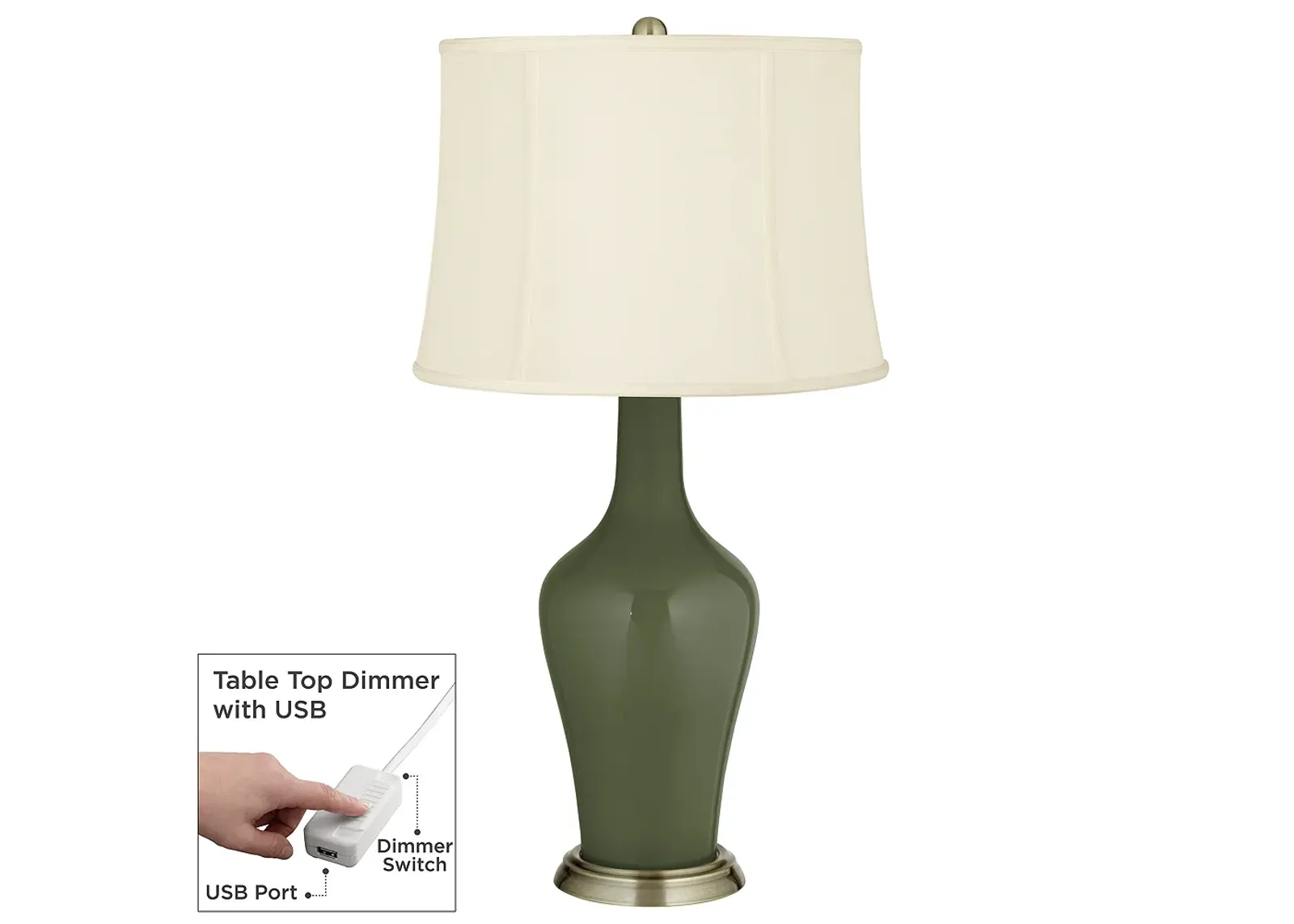 Secret Garden Anya Table Lamp with Dimmer