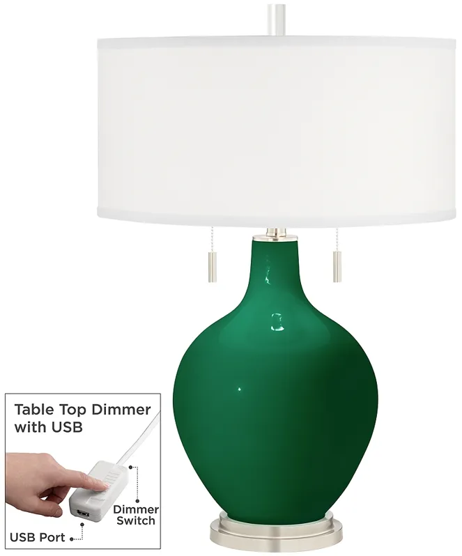 Greens Toby Table Lamp with Dimmer