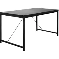 Gilbert 47 1/4" Wide Black Rectangular Desk