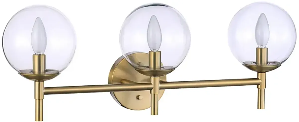 Minka-Lavery  Auresa 3-Light Soft Brass Bath Light