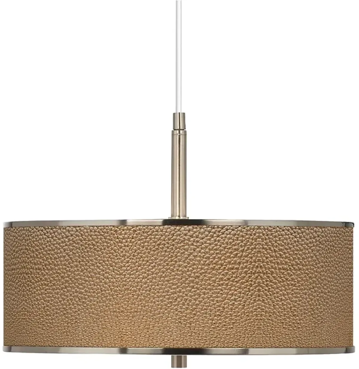 Simulated Leatherette Giclee Glow 16" Wide Pendant Light