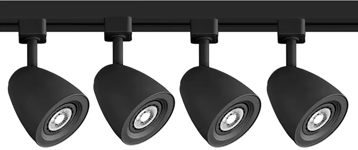 Pro Track Karny 4-Light Black LED Floating Canopy Track Kit