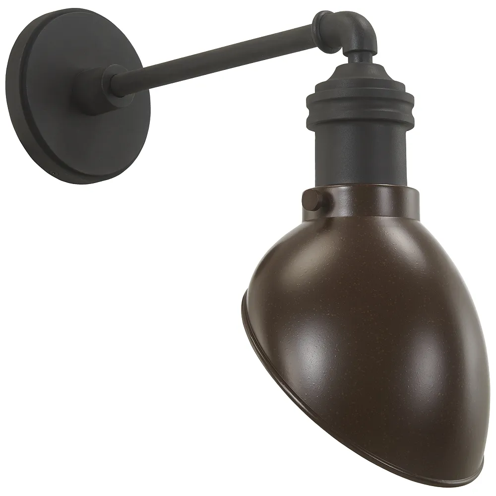 RLM Series 17" High Bronze and Black Outdoor Barn Light