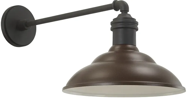 RLM Series 13 1/4"H Bronze and Black Outdoor Barn Light