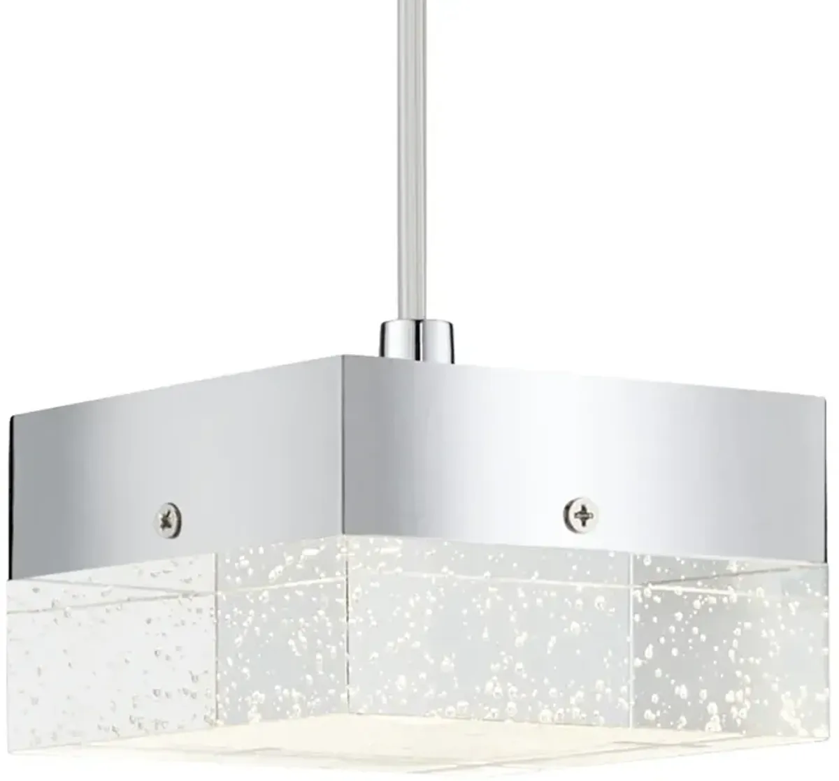 Possini Euro Devin 5"W Polished Chrome and Crystal LED Pendant Light