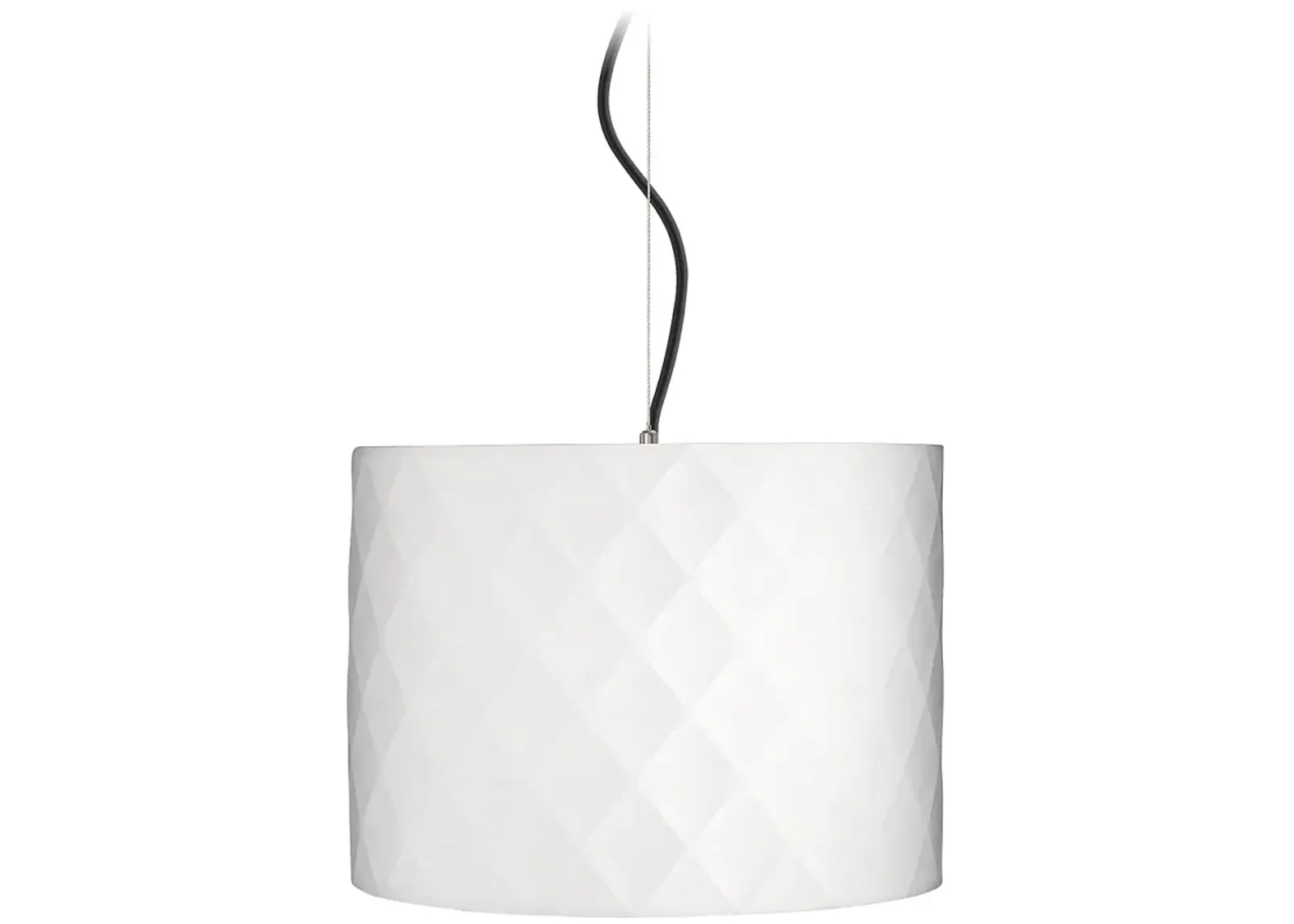 Possini Euro 15" Wide Modern Off-White Diamond Shade Pendant Light