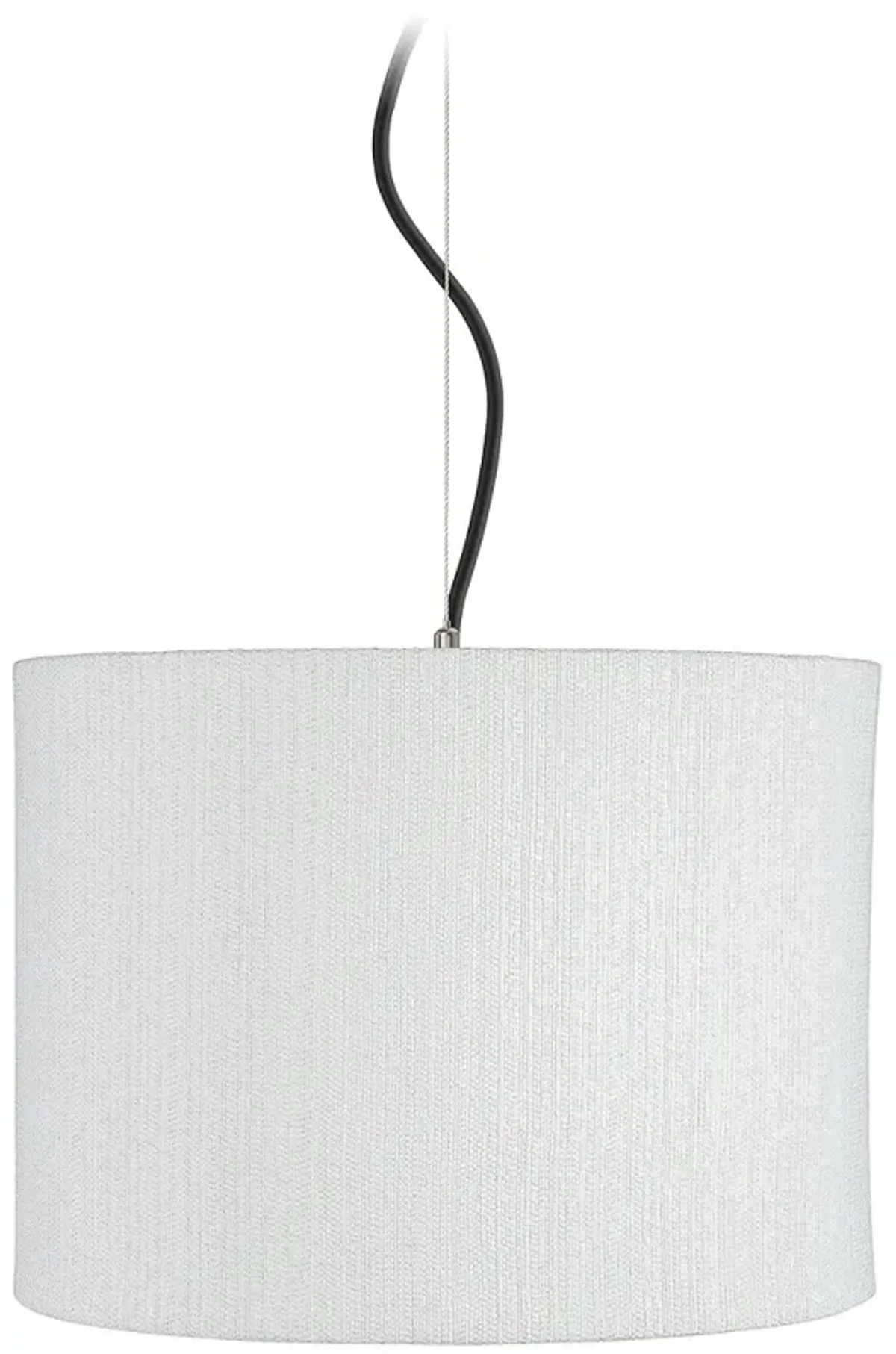 Possini Euro 15" Wide Modern White Weave Shade Pendant Light