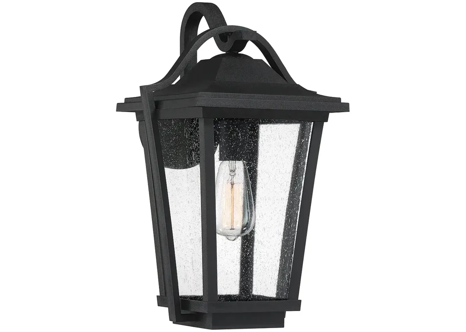 Darius 1-Lt Black Outdoor Lantern