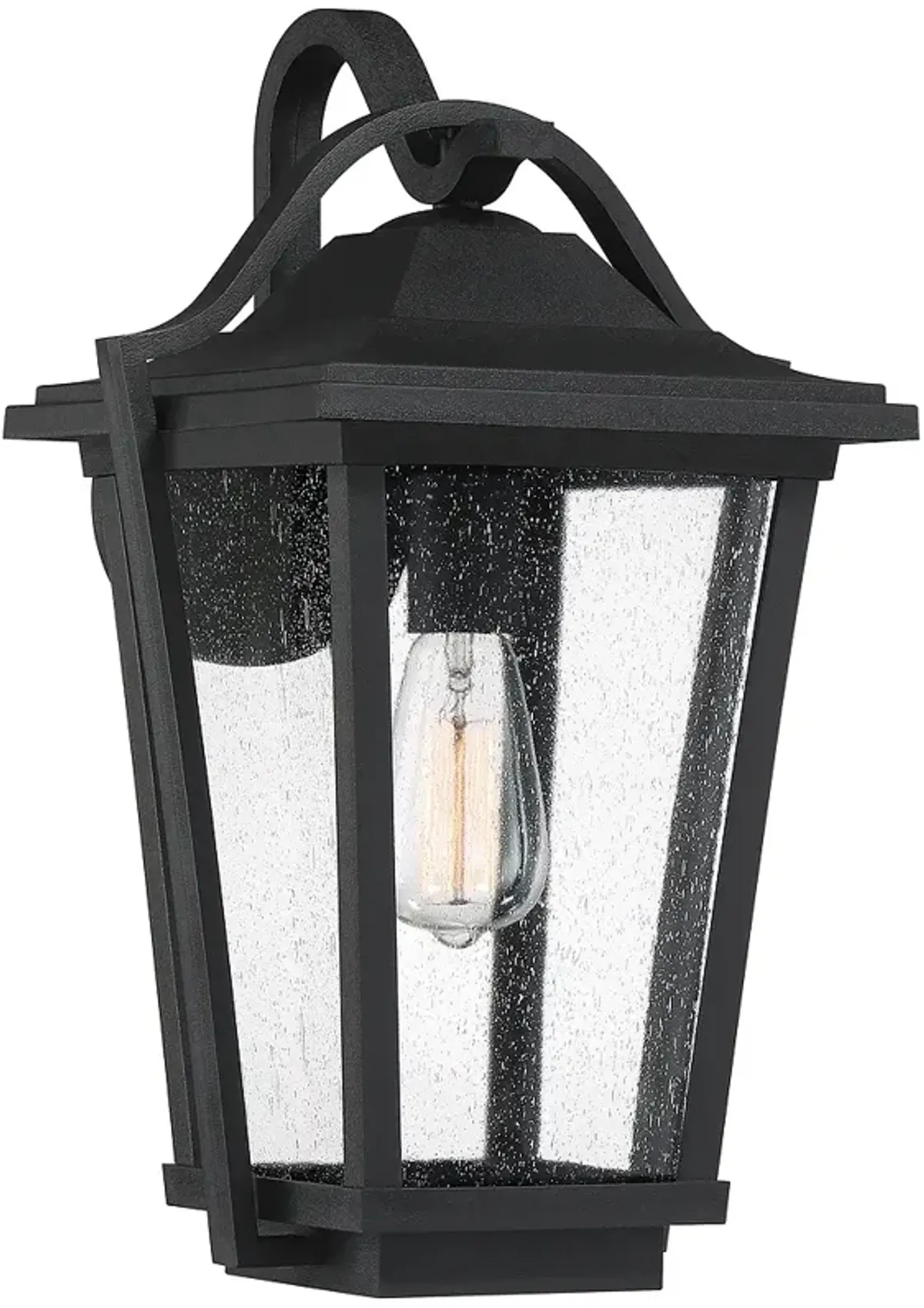 Darius 1-Lt Black Outdoor Lantern