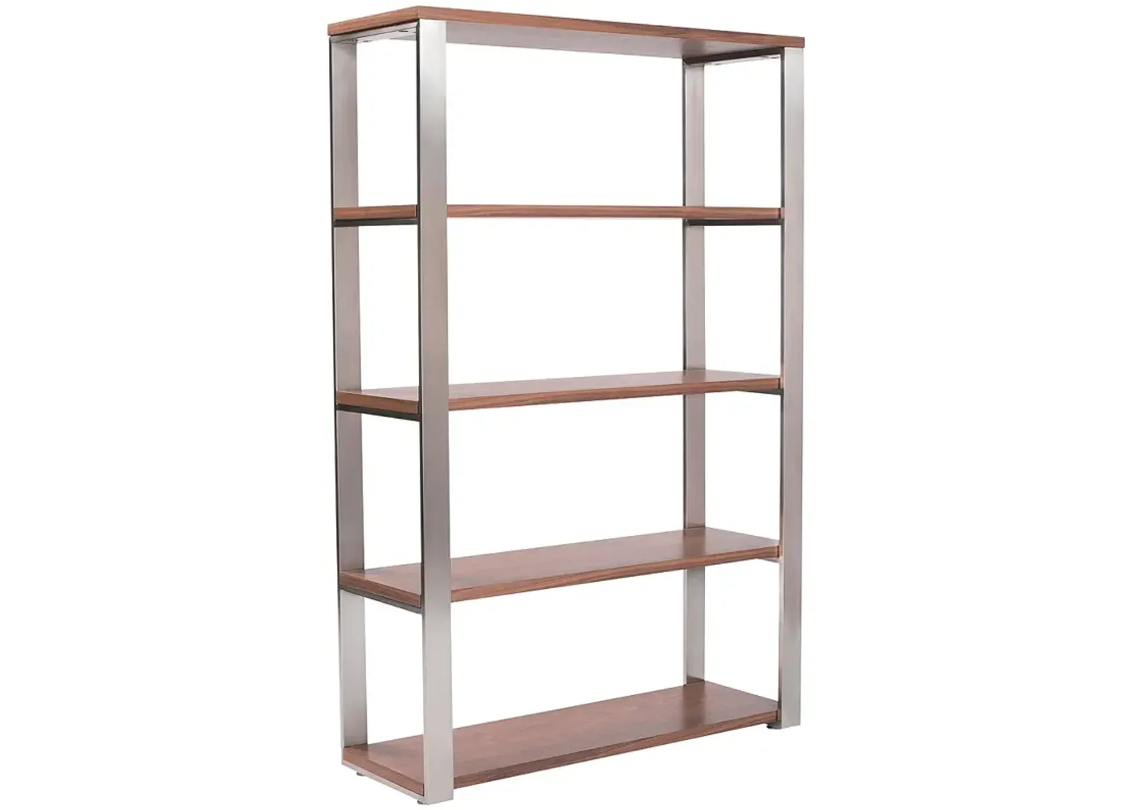 Dillon 39 1/2" Wide Walnut Wood Brown Metal Shelving Unit