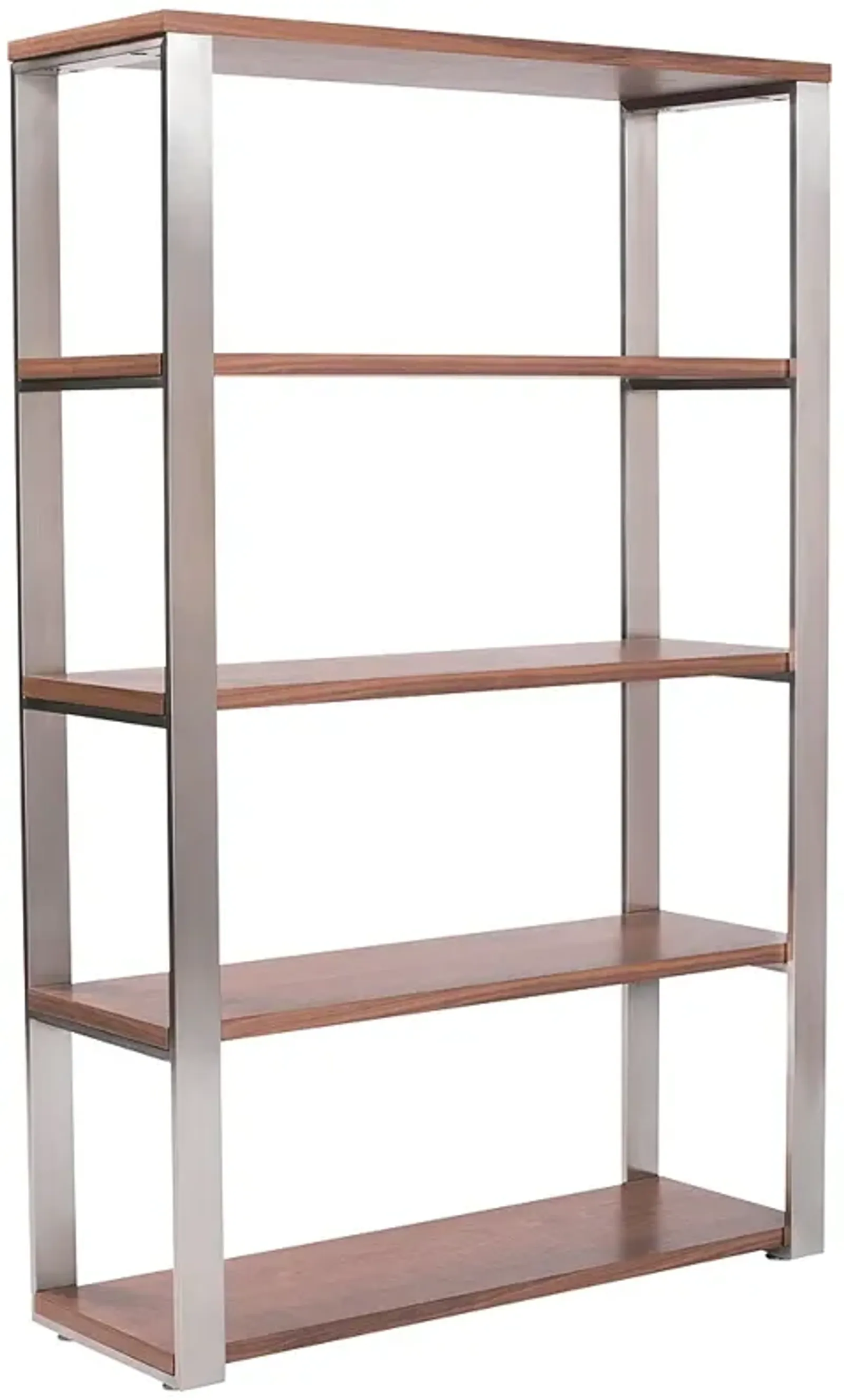 Dillon 39 1/2" Wide Walnut Wood Brown Metal Shelving Unit